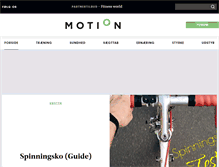 Tablet Screenshot of motion-online.dk